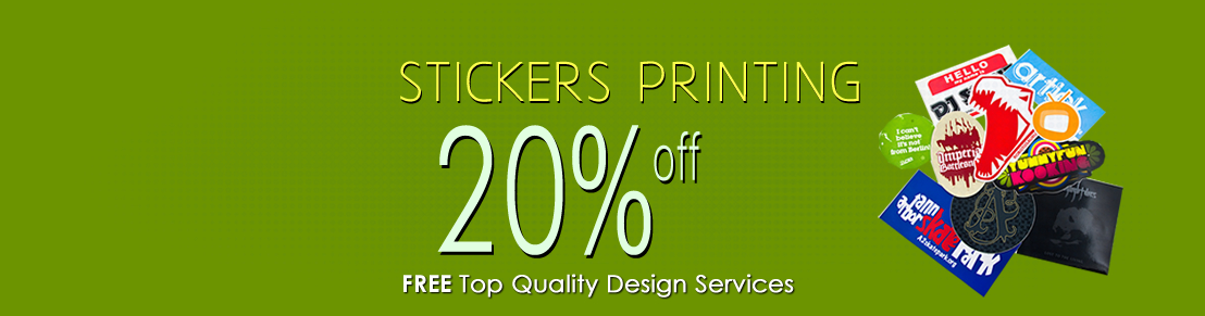20% Discount on Stickers Printing